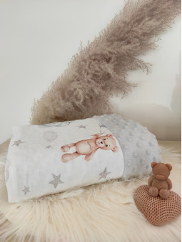 Couverture Minky "Ours et...