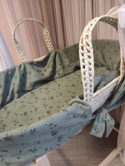 Couffin bébé + support - Kaki