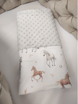 Couverture hiver "Chevaux"