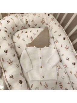 Cocon bébé "Fleurs de coton"