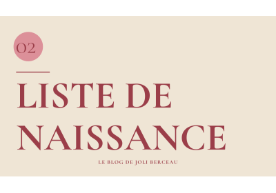 Liste de naissance personnalisée – Création sur mesure | Joli Berceau image