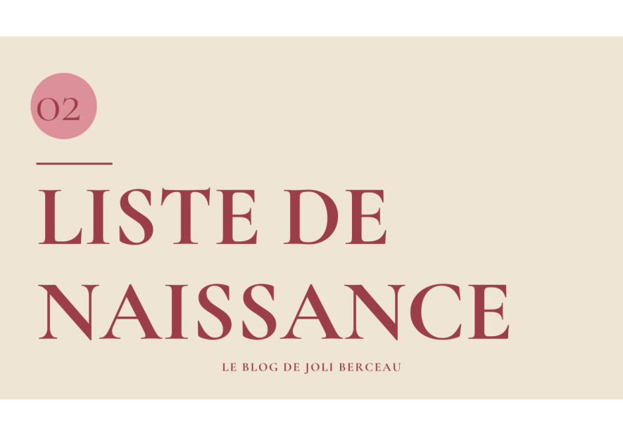Liste de naissance personnalisée – Création sur mesure | Joli Berceau